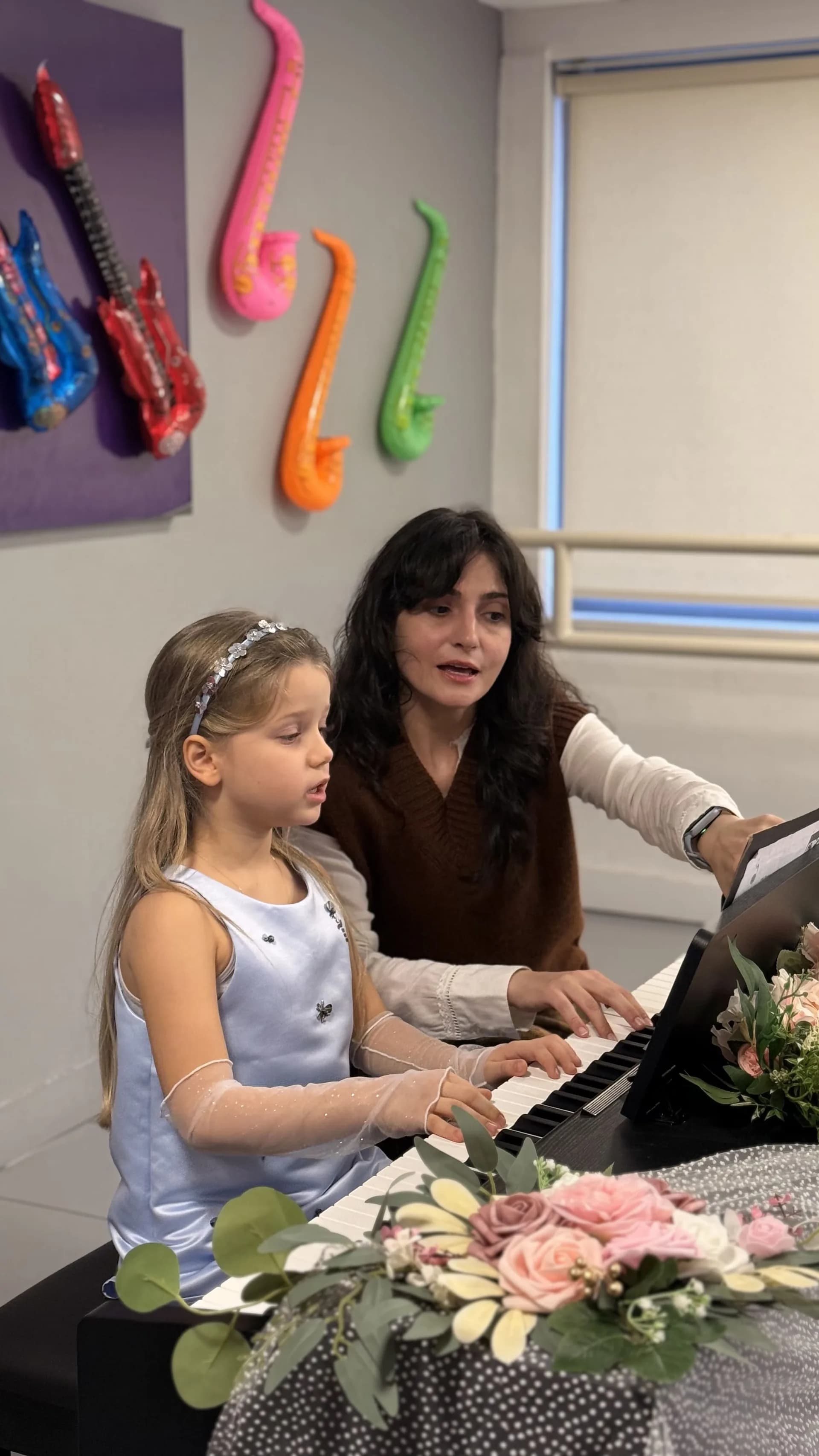 Müzik bölümü dersinden kare (3)