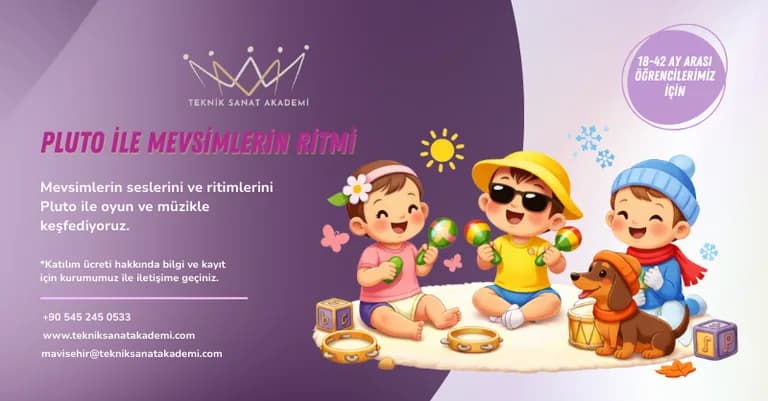 Pluto ile Mevsimlerin Ritmi etkinlik duyurusu